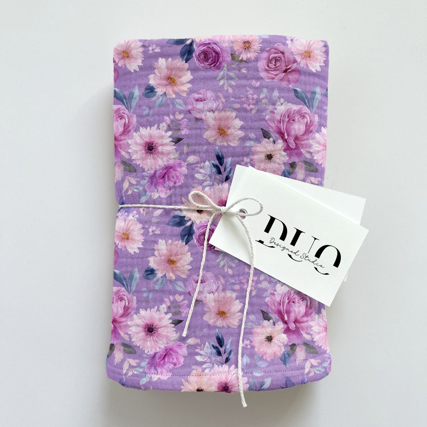 Purple Blossoms Digital Seamless Pattern