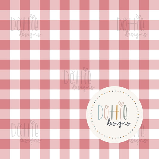 Red Stripe Bloom Gingham