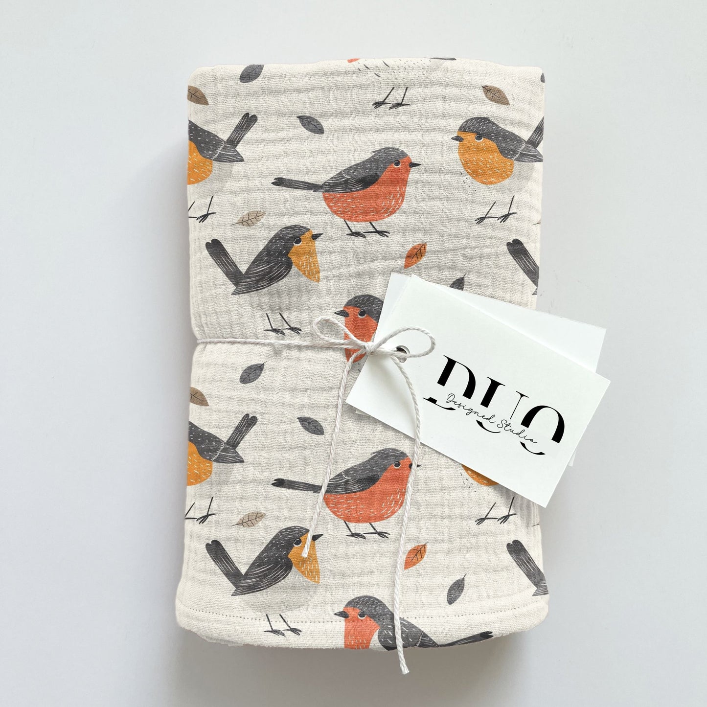 Christmas Robins Digital Seamless Pattern