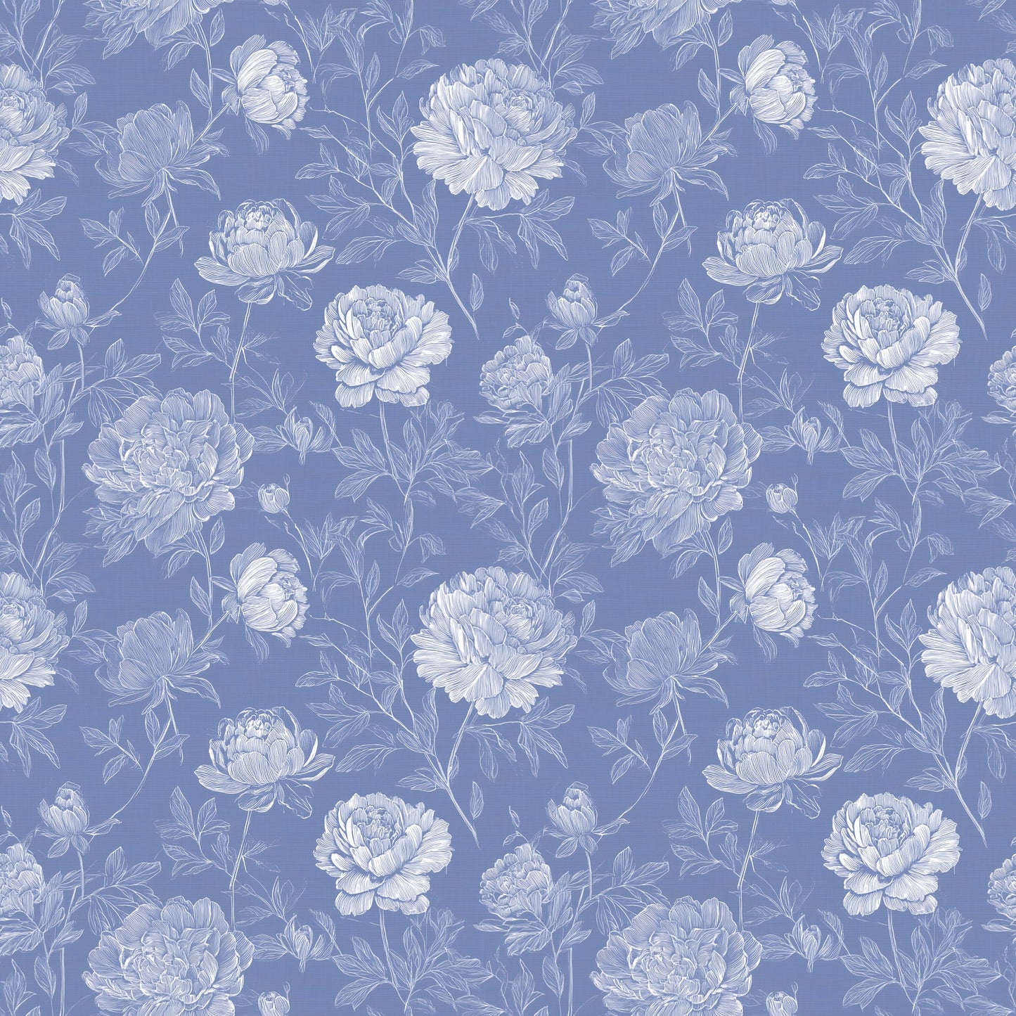 Royal Blue Navy Floral Digital Seamless Pattern