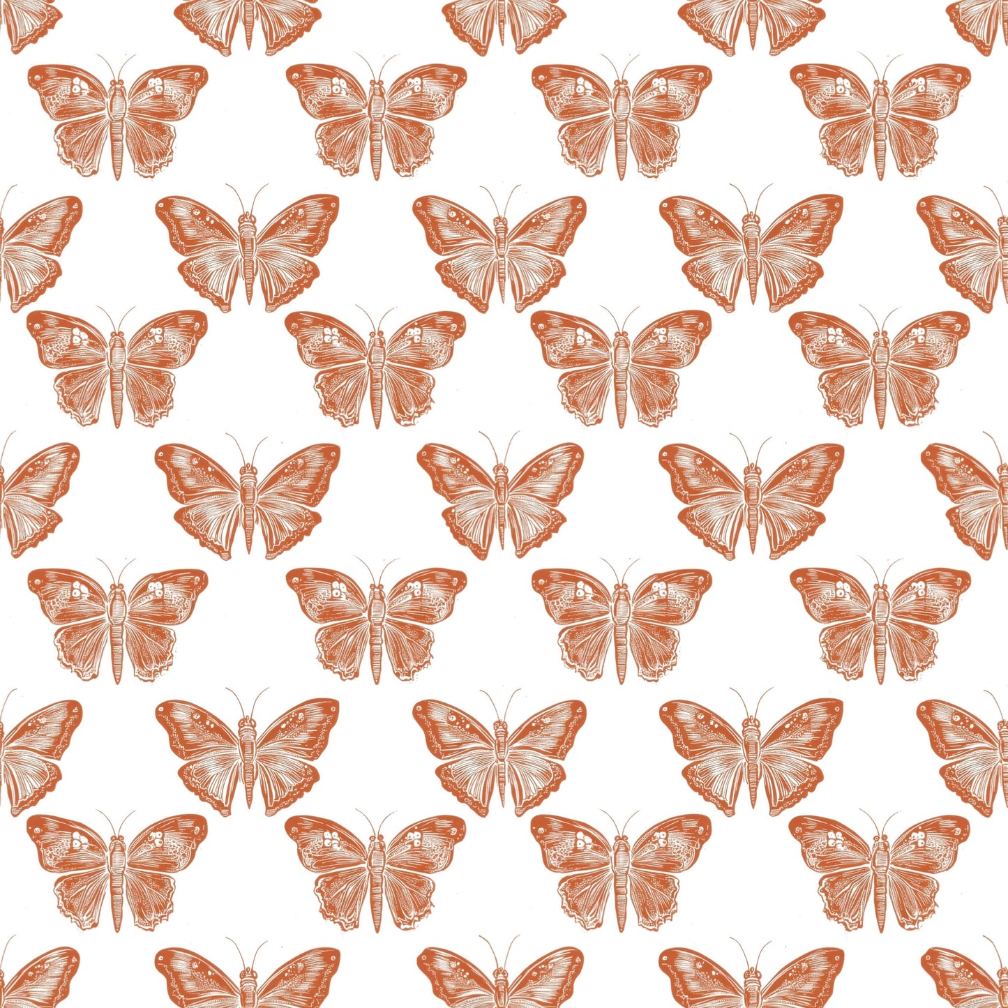 Rustic Butterflies Digital Seamless Pattern