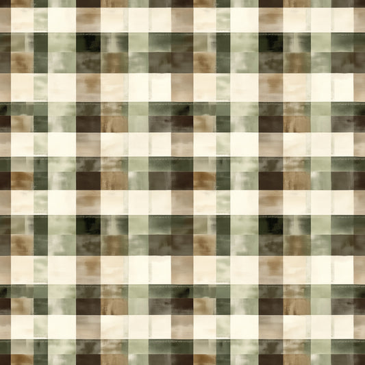 Rustic Check Christmas Digital Seamless Pattern