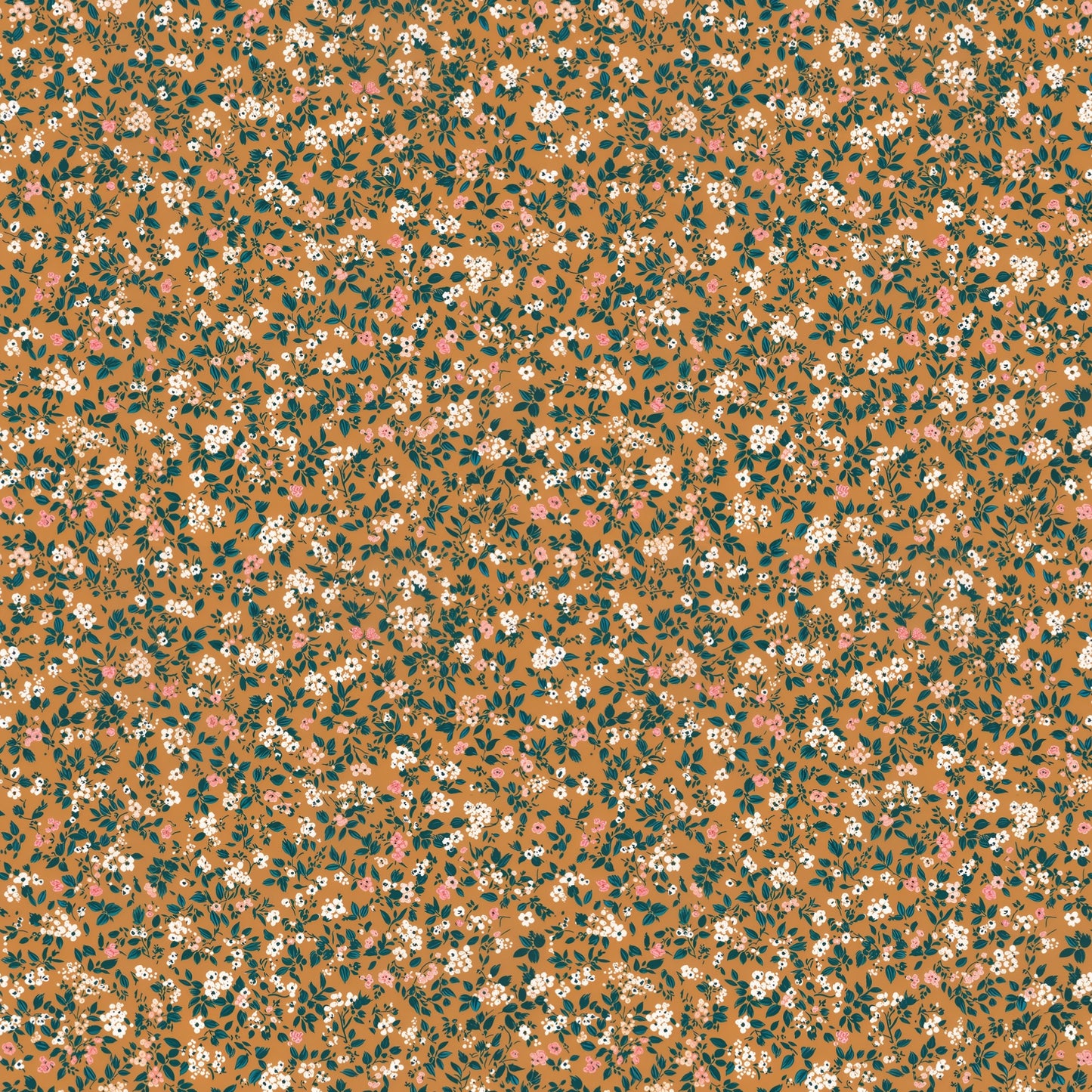 Rusty Ditsy Floral Digital Seamless Pattern