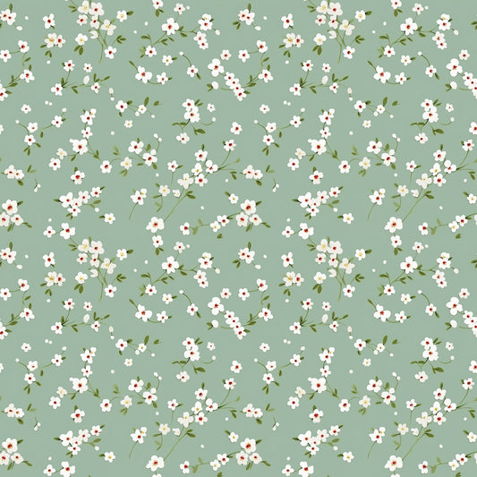 Sage Ditsy Digital Seamless Pattern