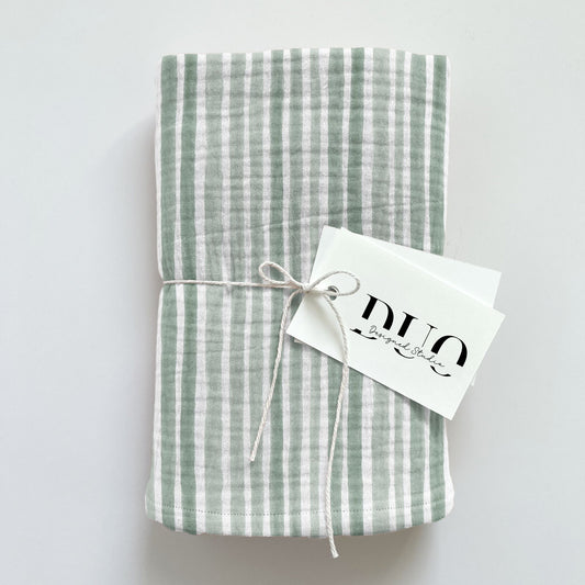 Sage Watercolour Stripes Digital Seamless Pattern