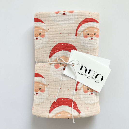 Jolly Father Christmas Digital Seamless Pattern