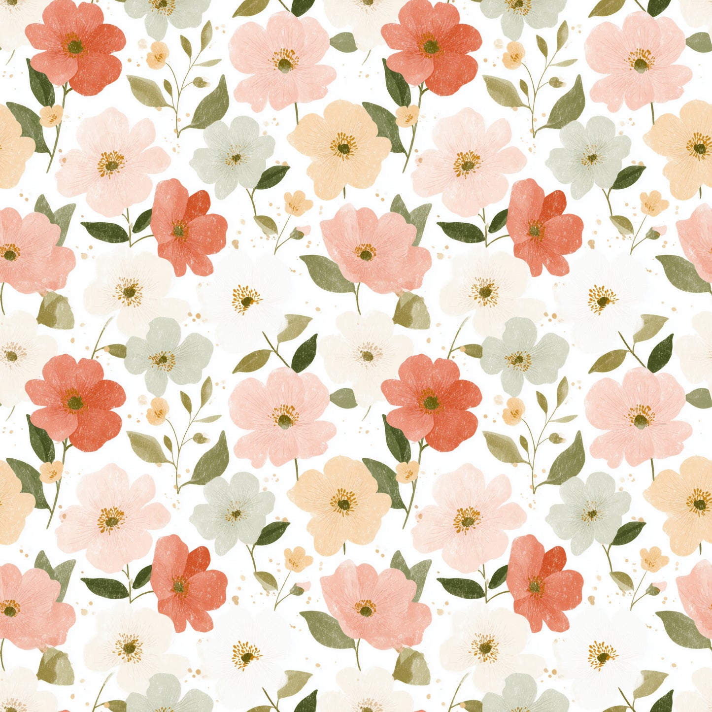 Sarah Floral Digital Seamless Pattern