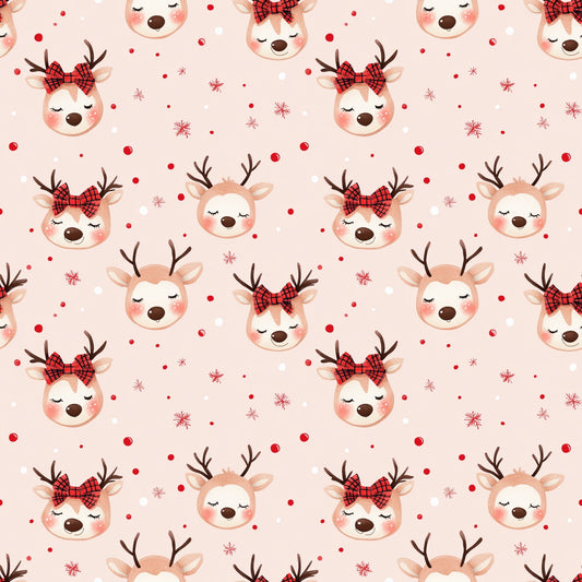Scandi Reindeer Digital Seamless Pattern