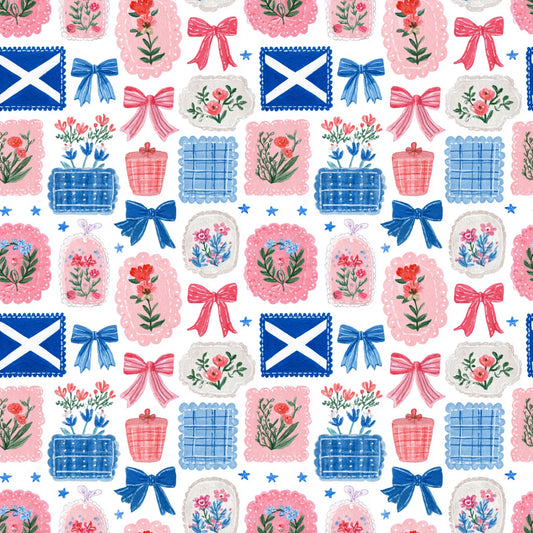 Scottish Patchwork Digital Seamless Pattern