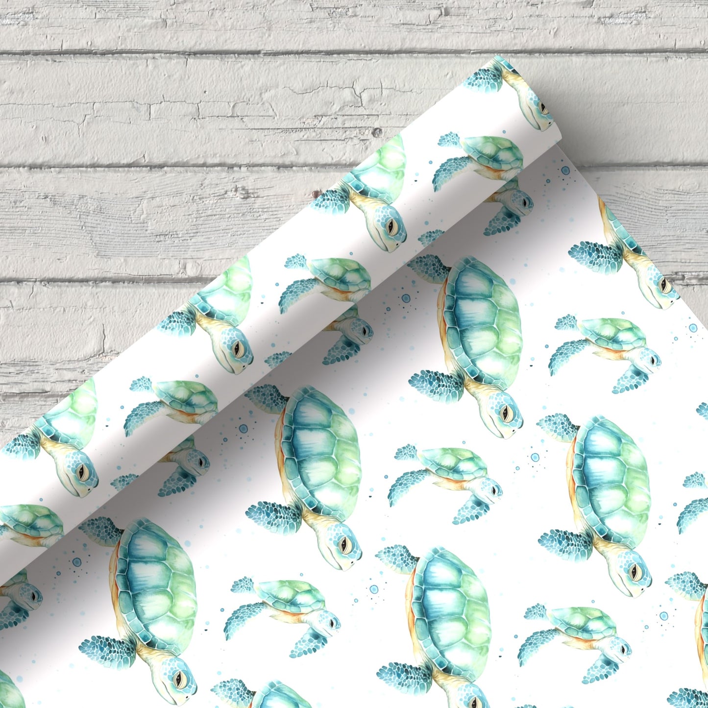 Sea Turtles Digital Seamless Pattern