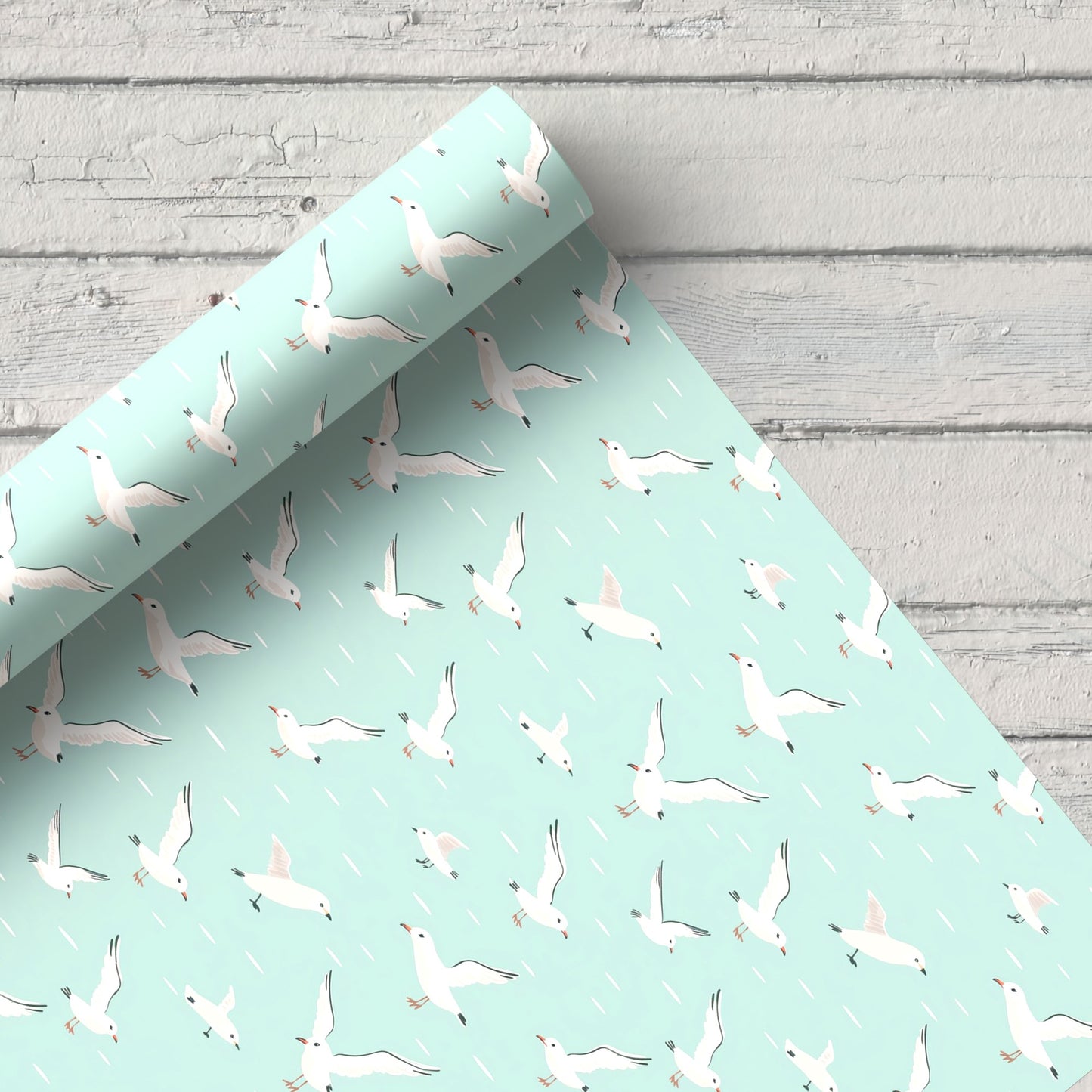 Seagulls Digital Seamless Pattern