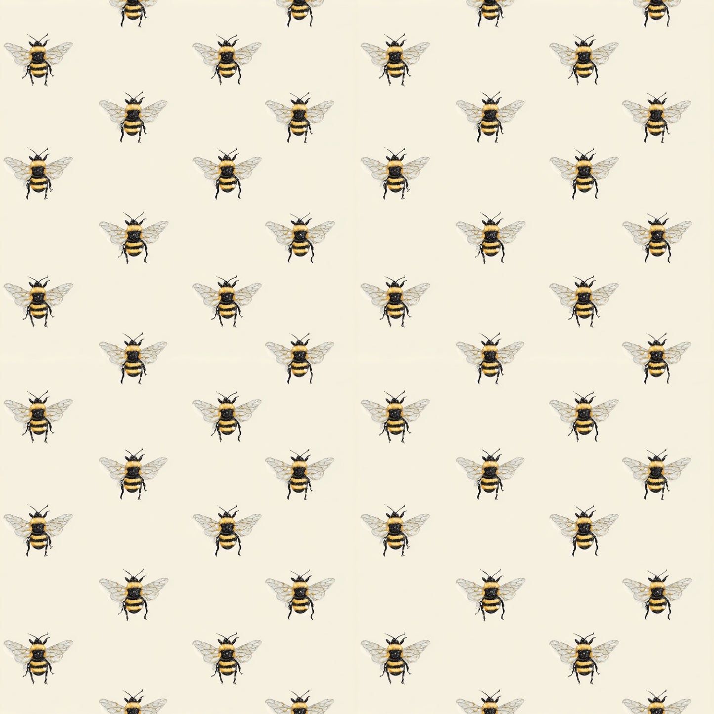 Simple Bees Digital Seamless Pattern