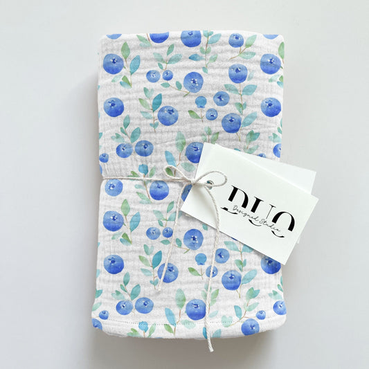 Simple Blueberries Digital Seamless Pattern