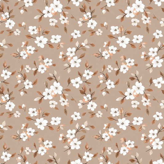 Simple Earth Floral Digital Seamless Pattern