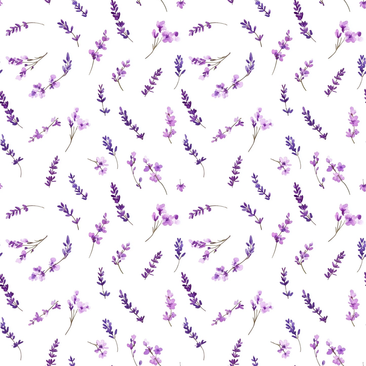Simple Lavender Digital Seamless Pattern