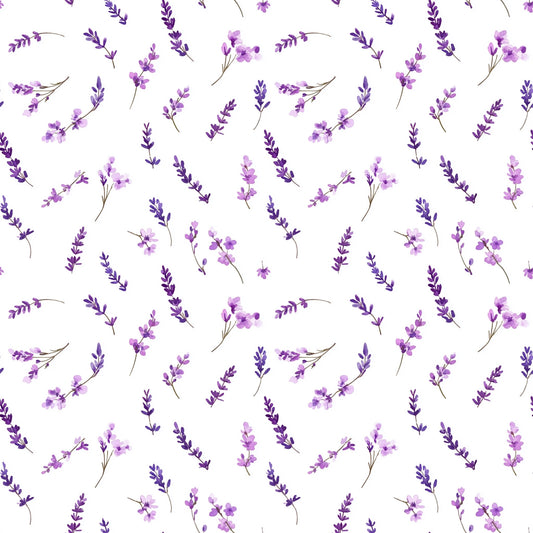 Simple Lavender Digital Seamless Pattern