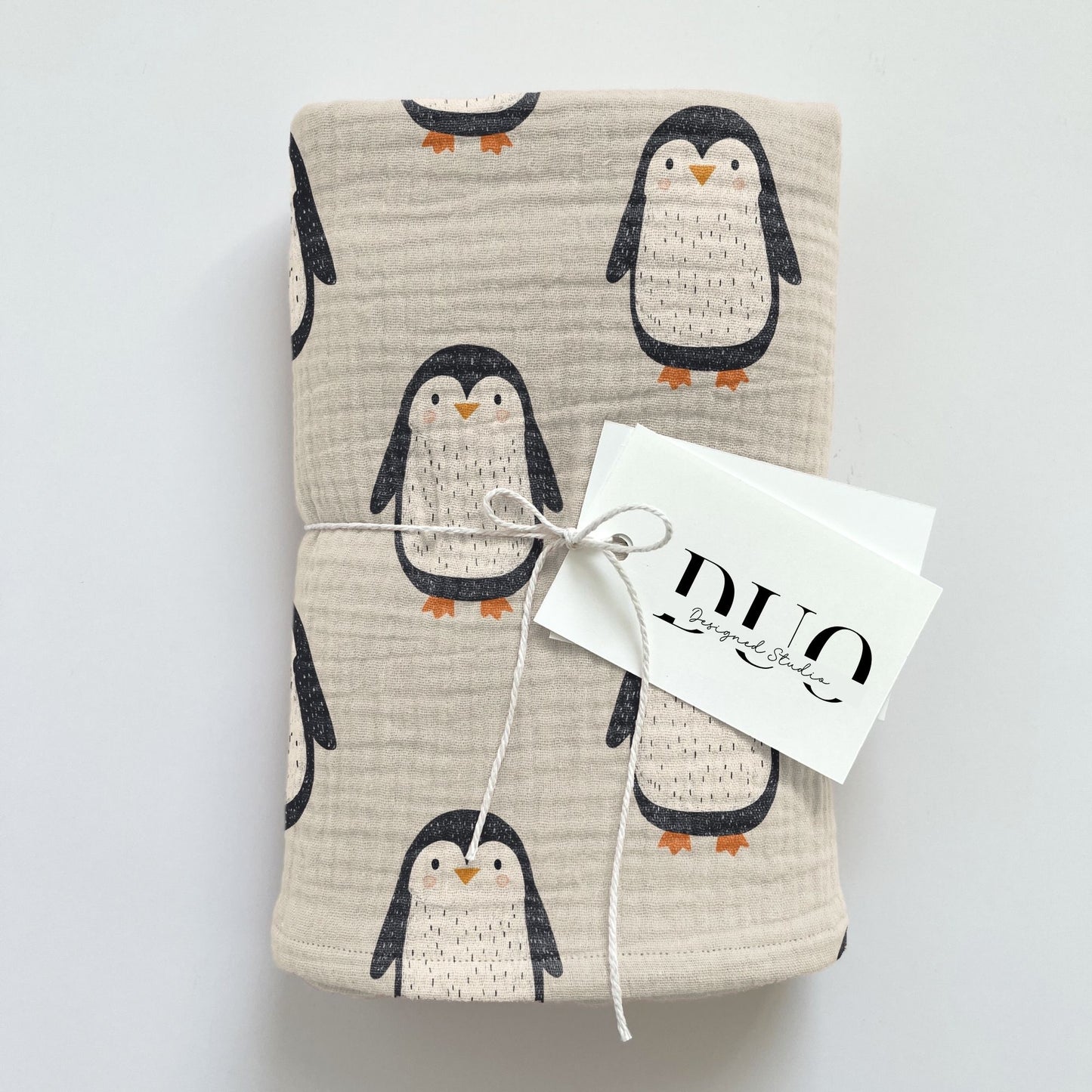 Simple Penguins Digital Seamless Pattern