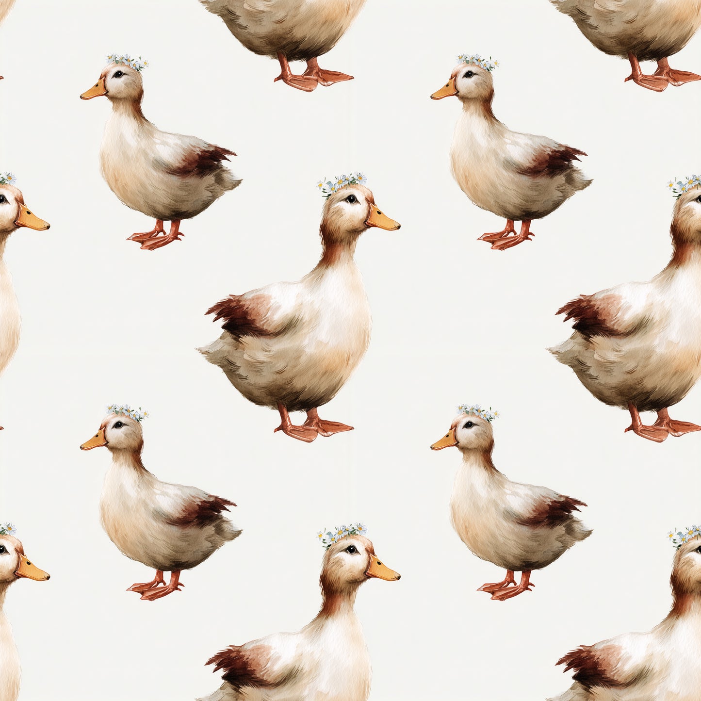 Simply Ducks Digital Seamless Pattern