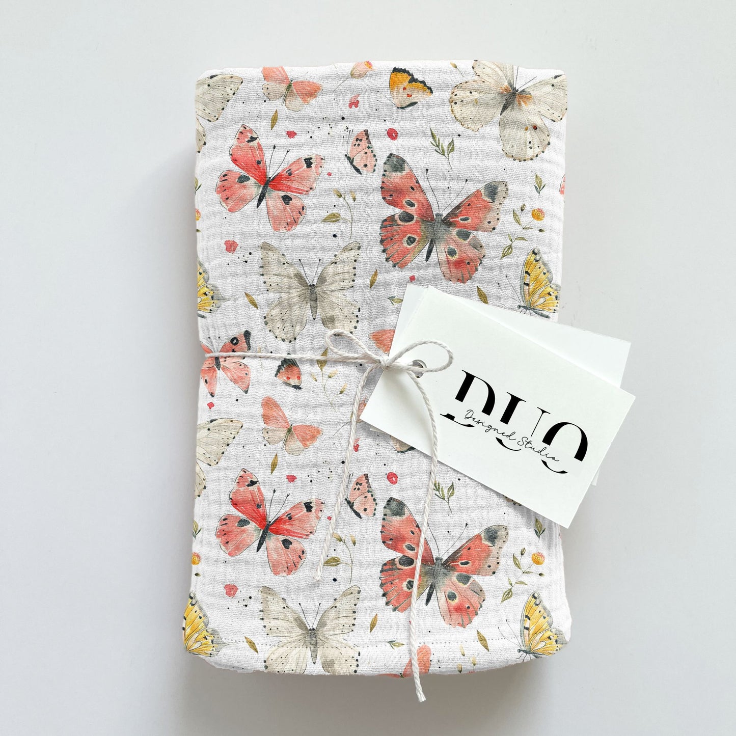 Sketched Butterflies Digital Seamless Pattern