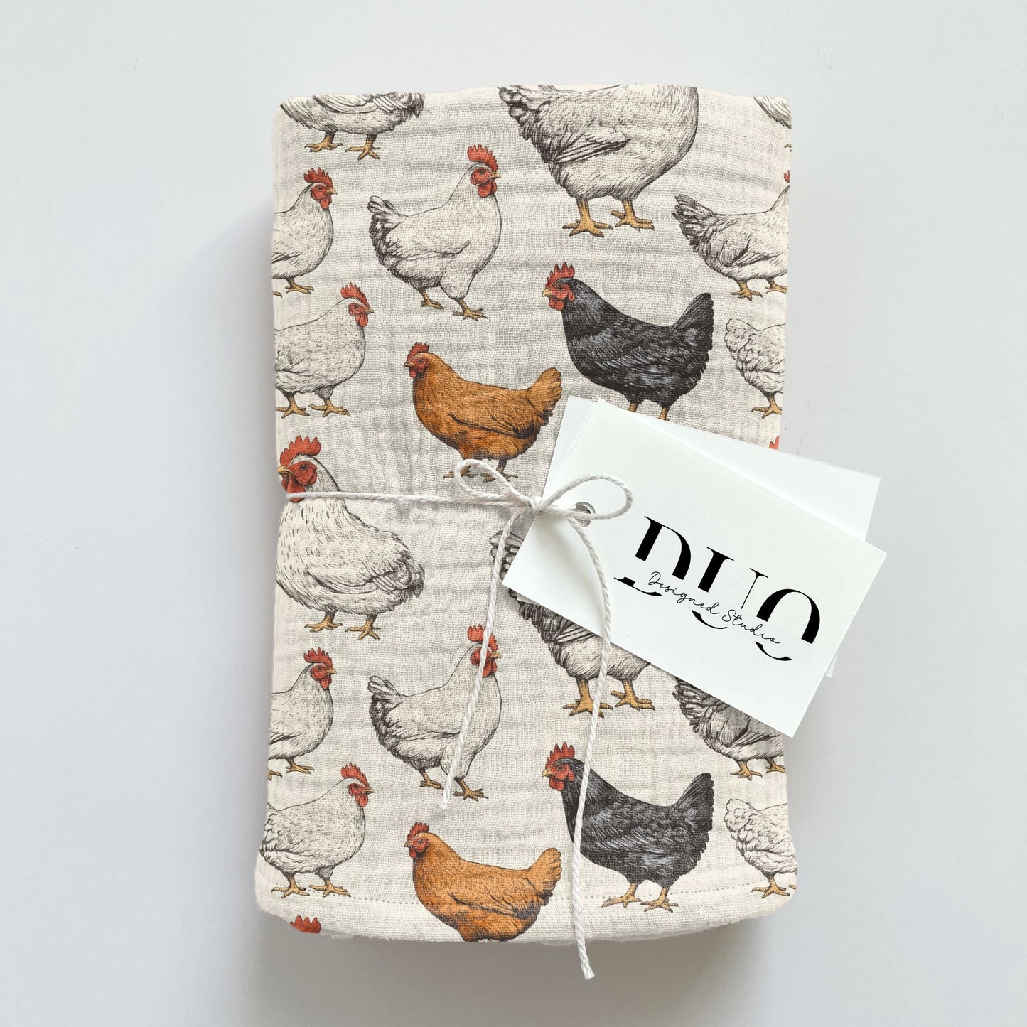 Sketch Chickens Digital Seamless Pattern
