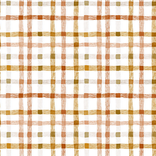 Sketched Gingham Plaid Digital Seamless Pattern