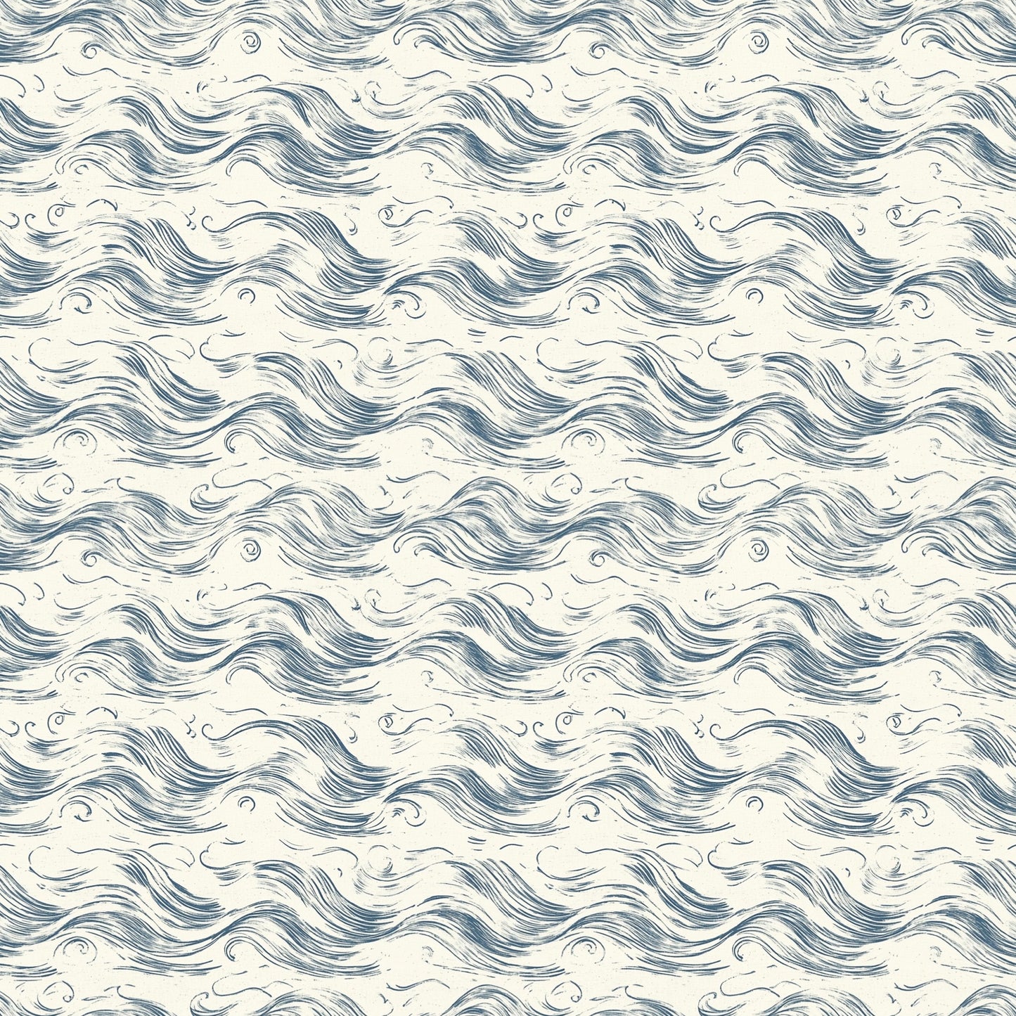 Sketched Waves Digital Seamless Pattern