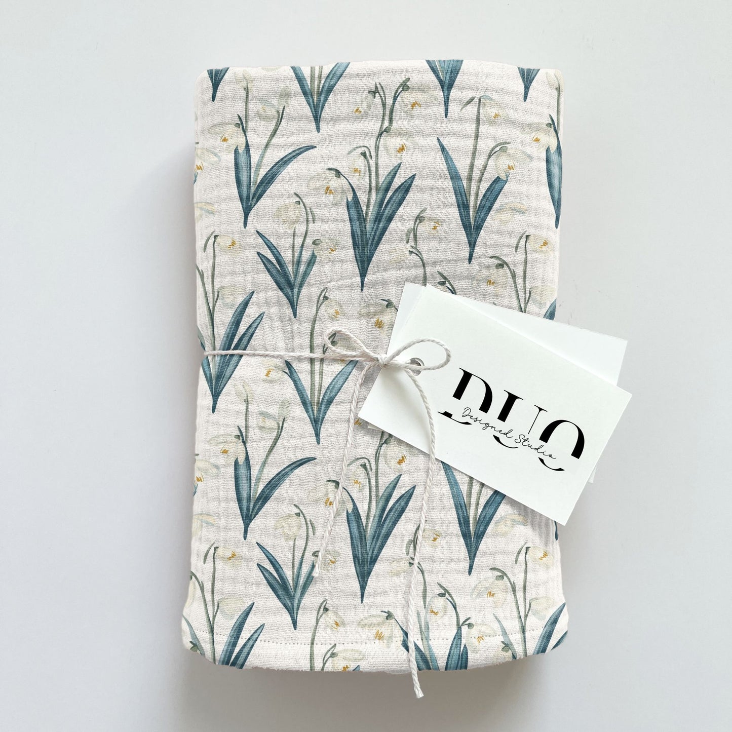 Snowdrops Digital Seamless Pattern