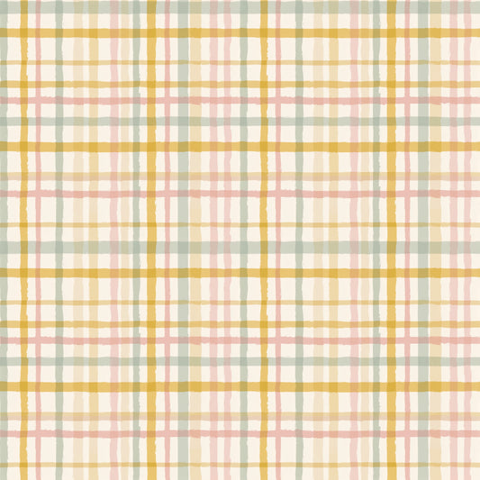 Soft Pastel Checked Digital Seamless Pattern
