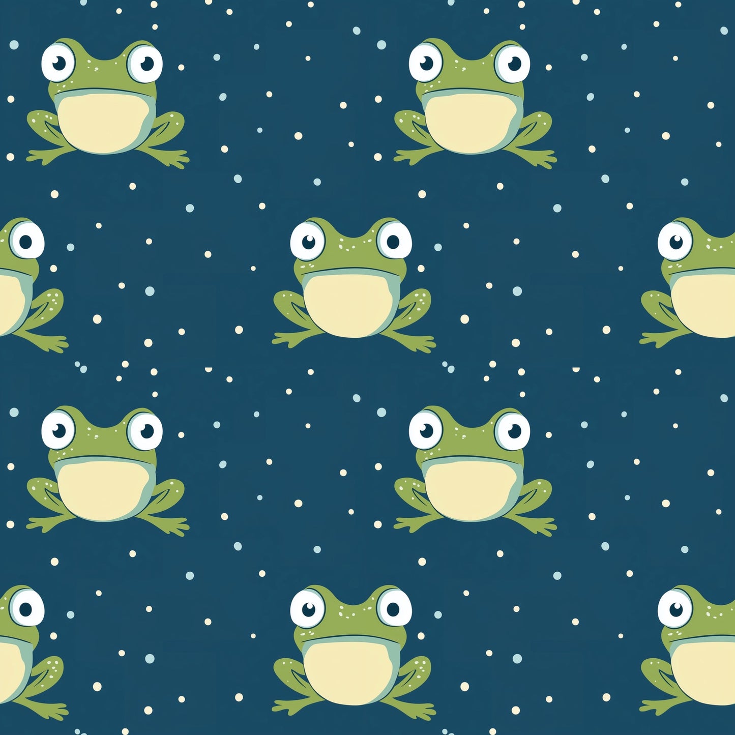 Frogs Digital Seamless Pattern