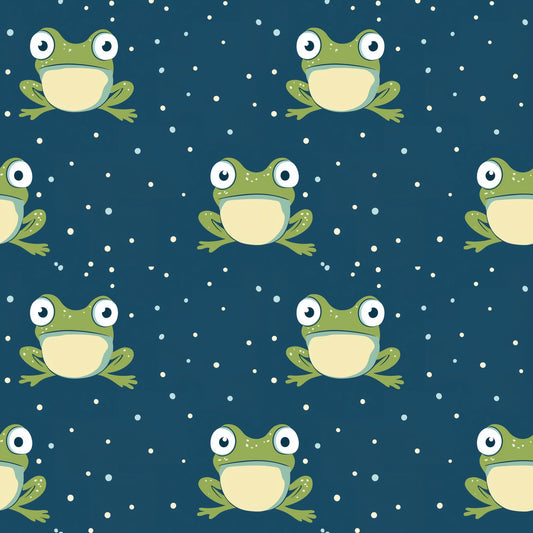 Frogs Digital Seamless Pattern