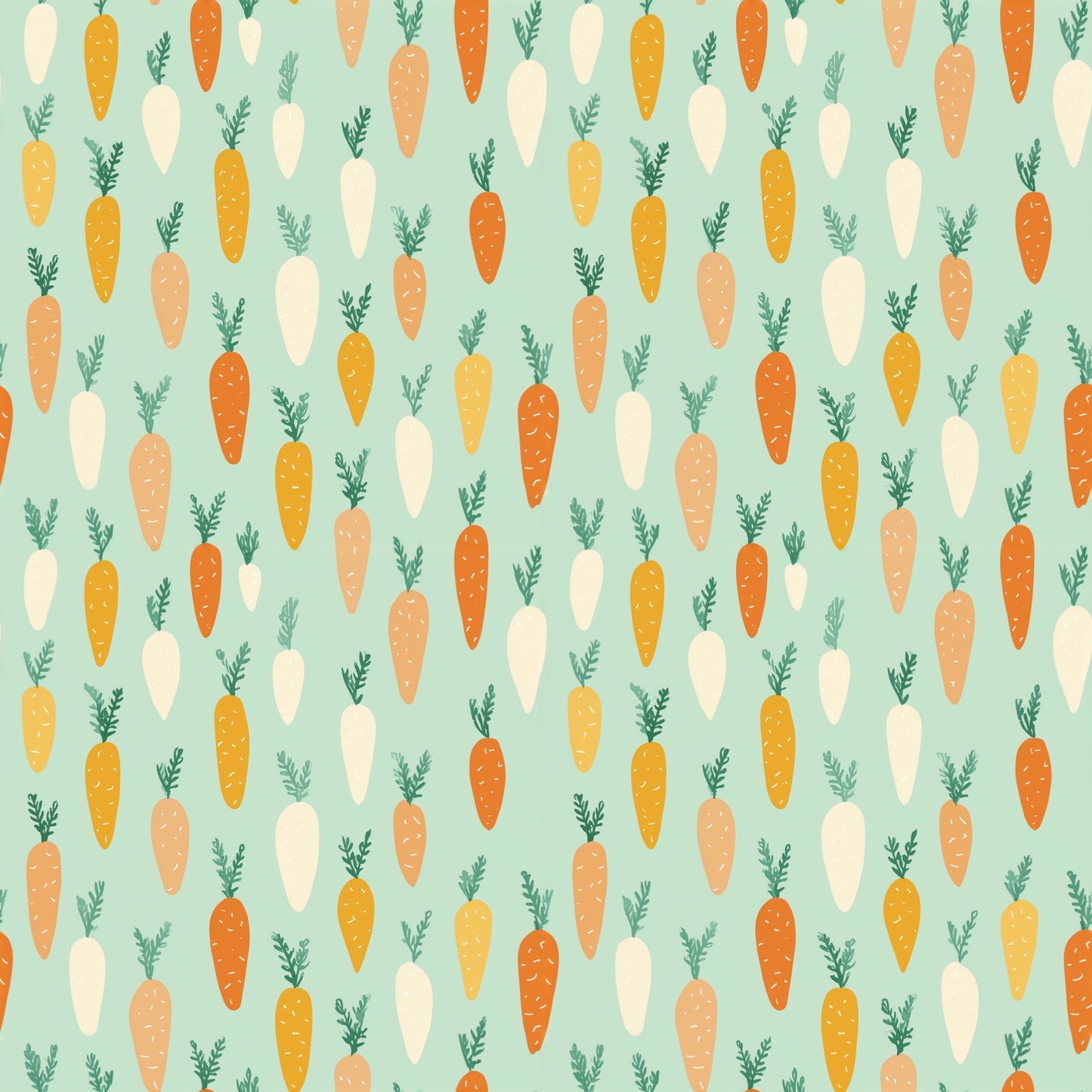 Simple Carrots Digital Seamless Pattern