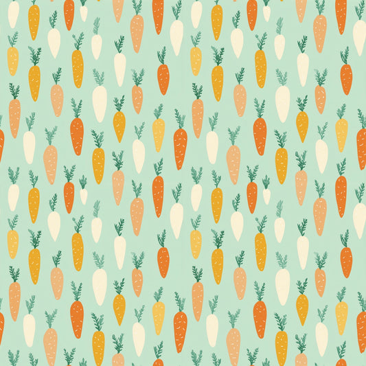 Simple Carrots Digital Seamless Pattern