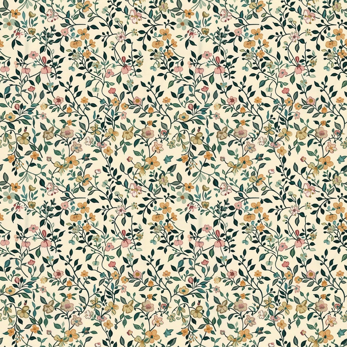 Spring Ditsy Digital Seamless Pattern