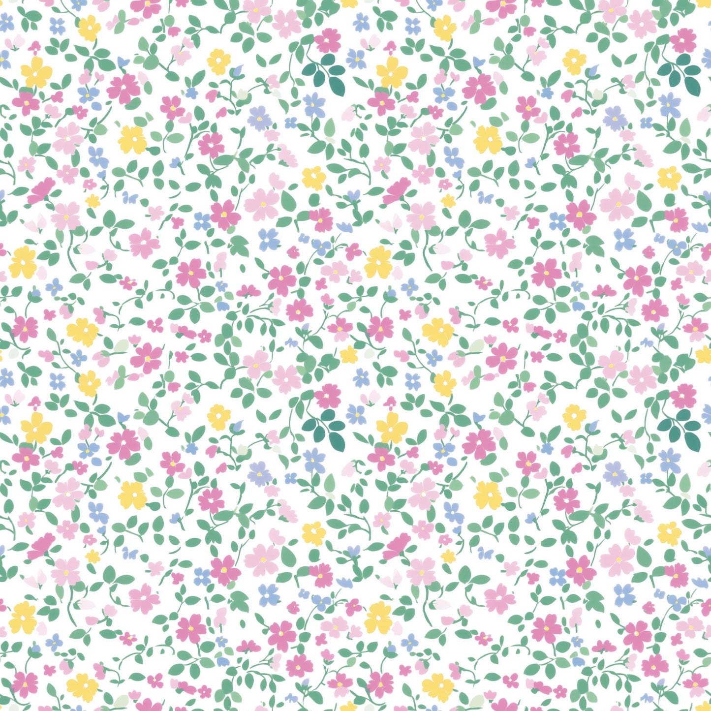 Spring Pastels Floral Digital Seamless Pattern