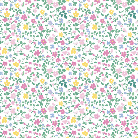 Spring Pastels Floral Digital Seamless Pattern