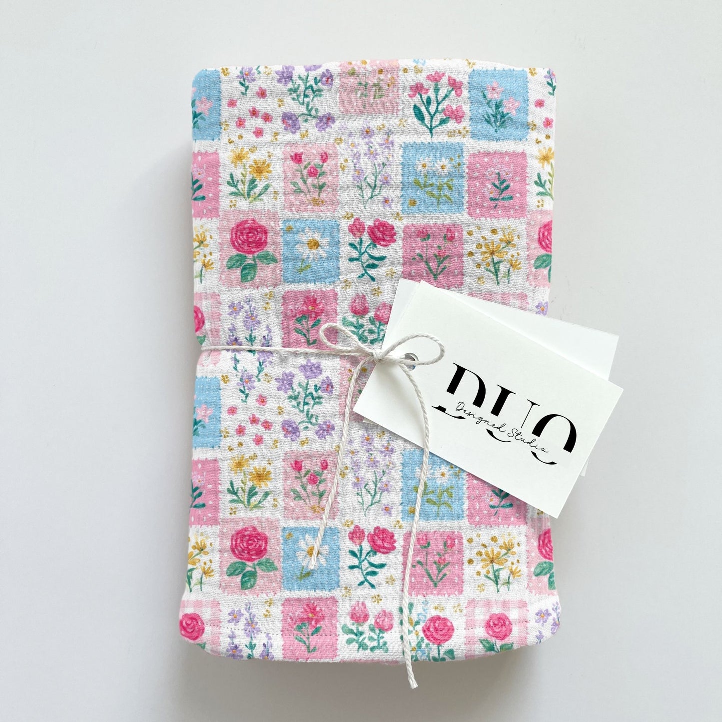 Spring Floral Patchwork Digital Seamless Pattern