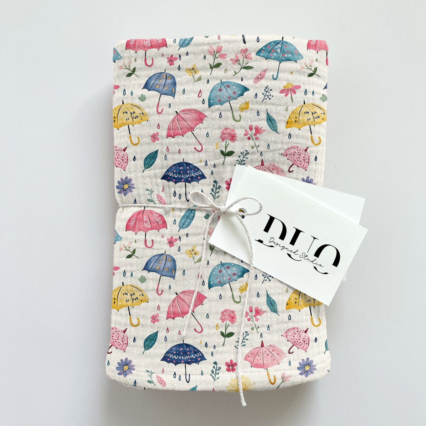 Spring Umbrellas Digital Seamless Pattern