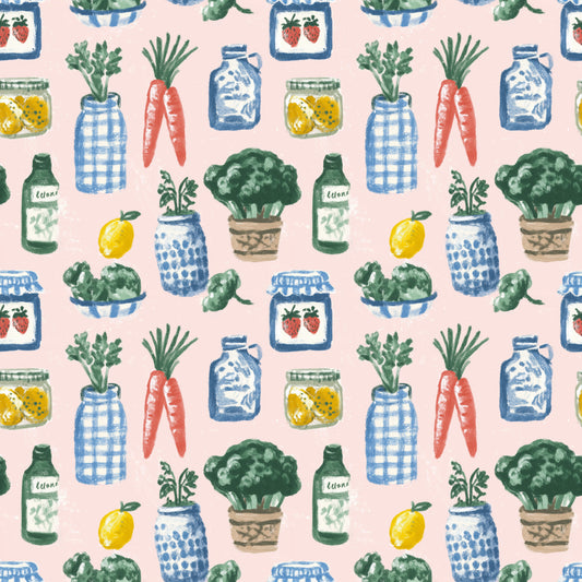 Spring Veg Digital Seamless Pattern