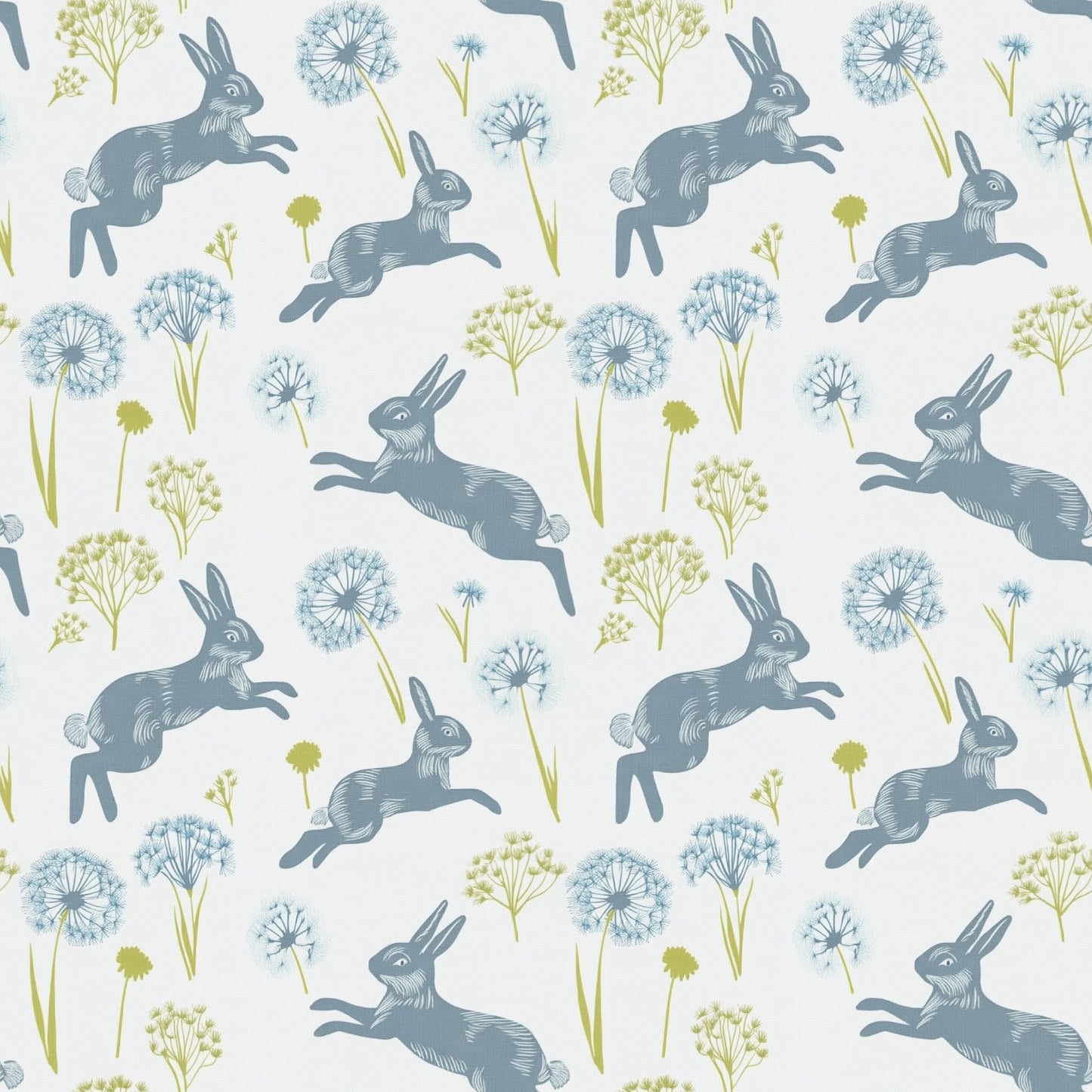 Sprinting Hares Digital Seamless Pattern