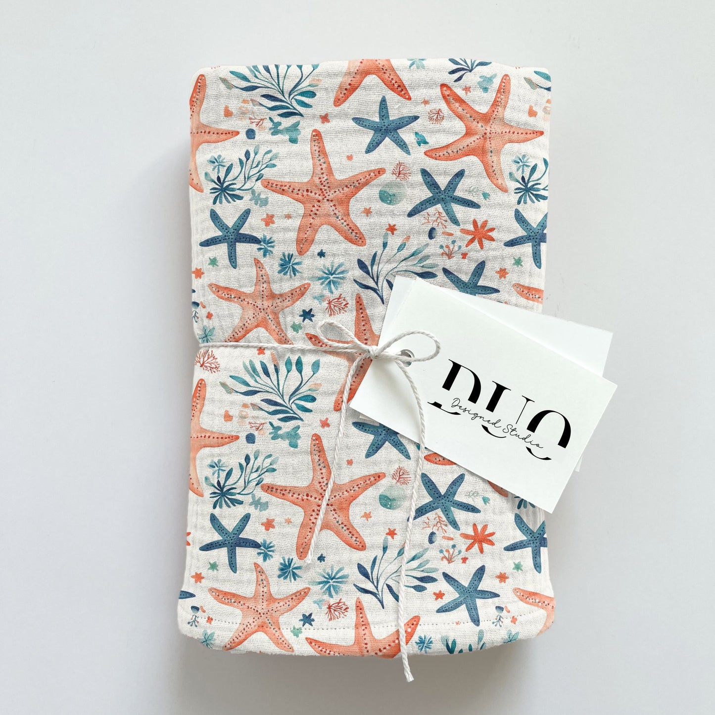 Starfishes Digital Seamless Pattern