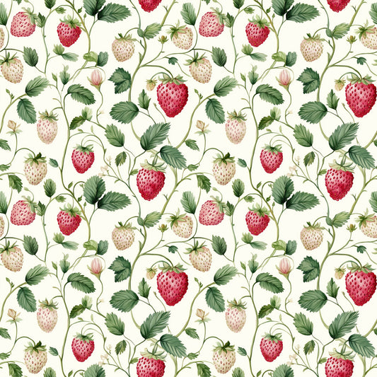 Strawberry Fields Digital Seamless Pattern