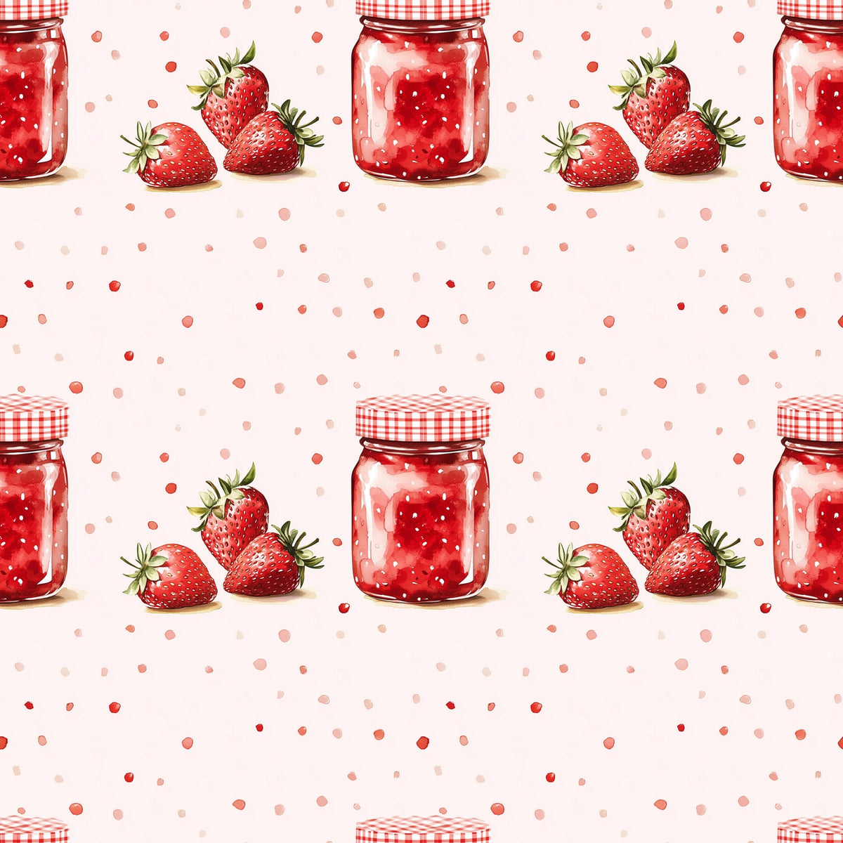 Jam Ink Pattern Strawberry Jam Digital Seamless Pattern – Dottie Duo Designs