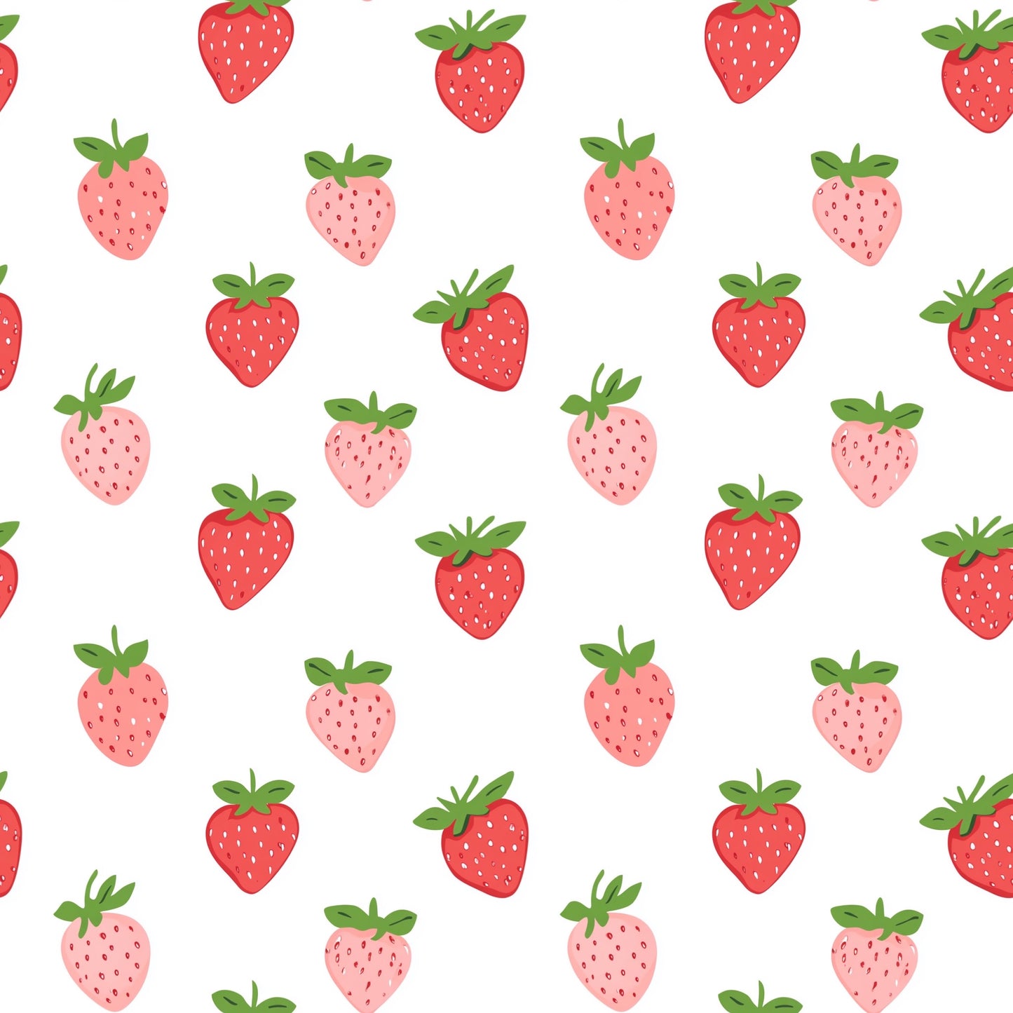 Strawberry Season Digital Seamless Pattern
