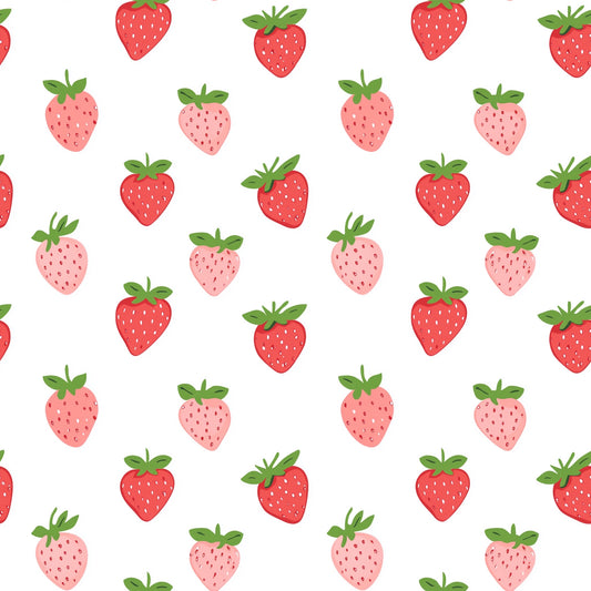 Strawberry Season Digital Seamless Pattern