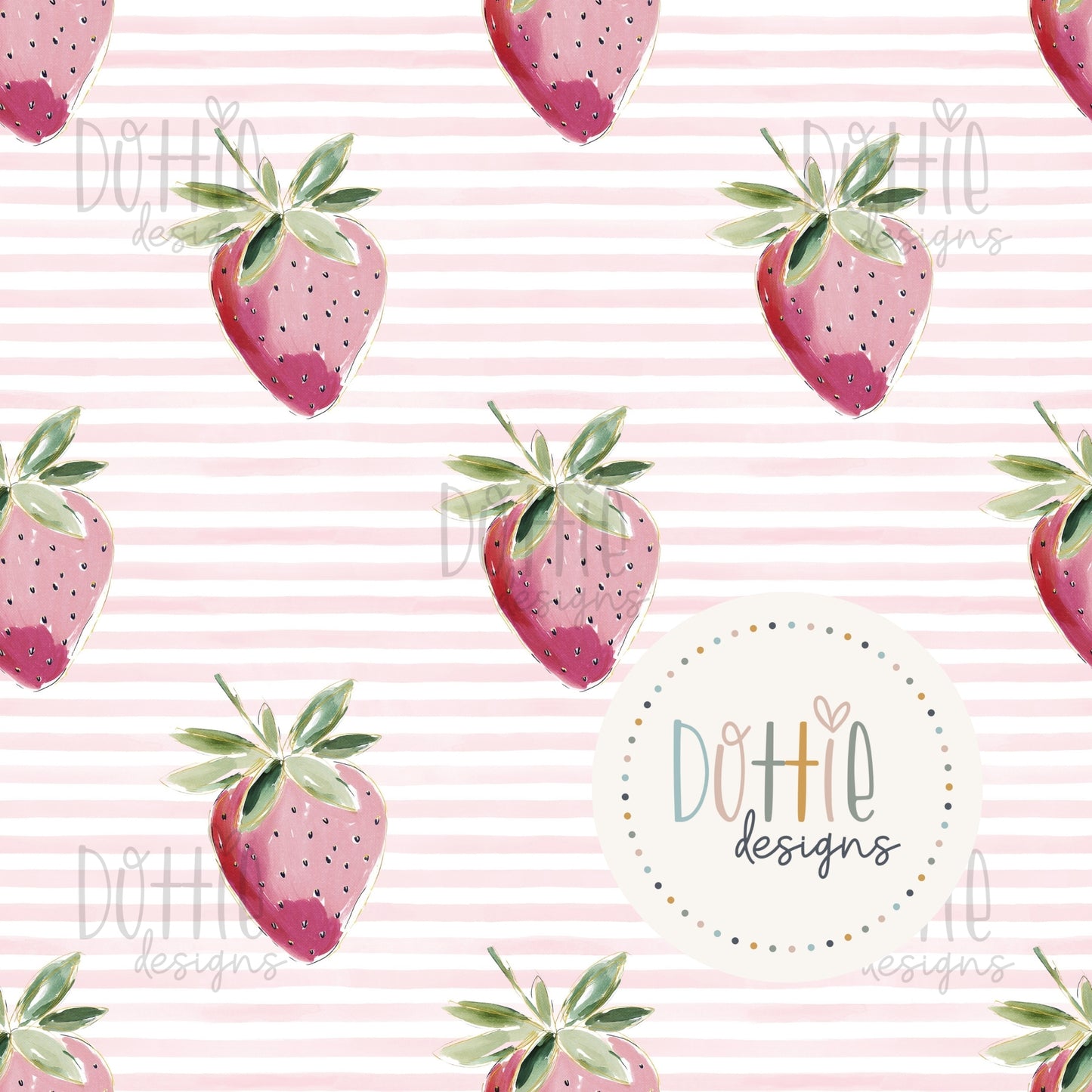 Strawberry Tea Just Strawberries Stripes