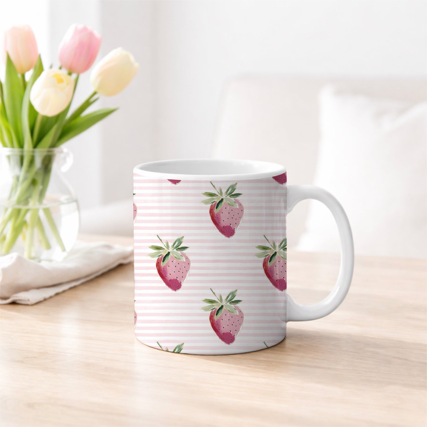 Strawberry Tea Just Strawberries Stripes