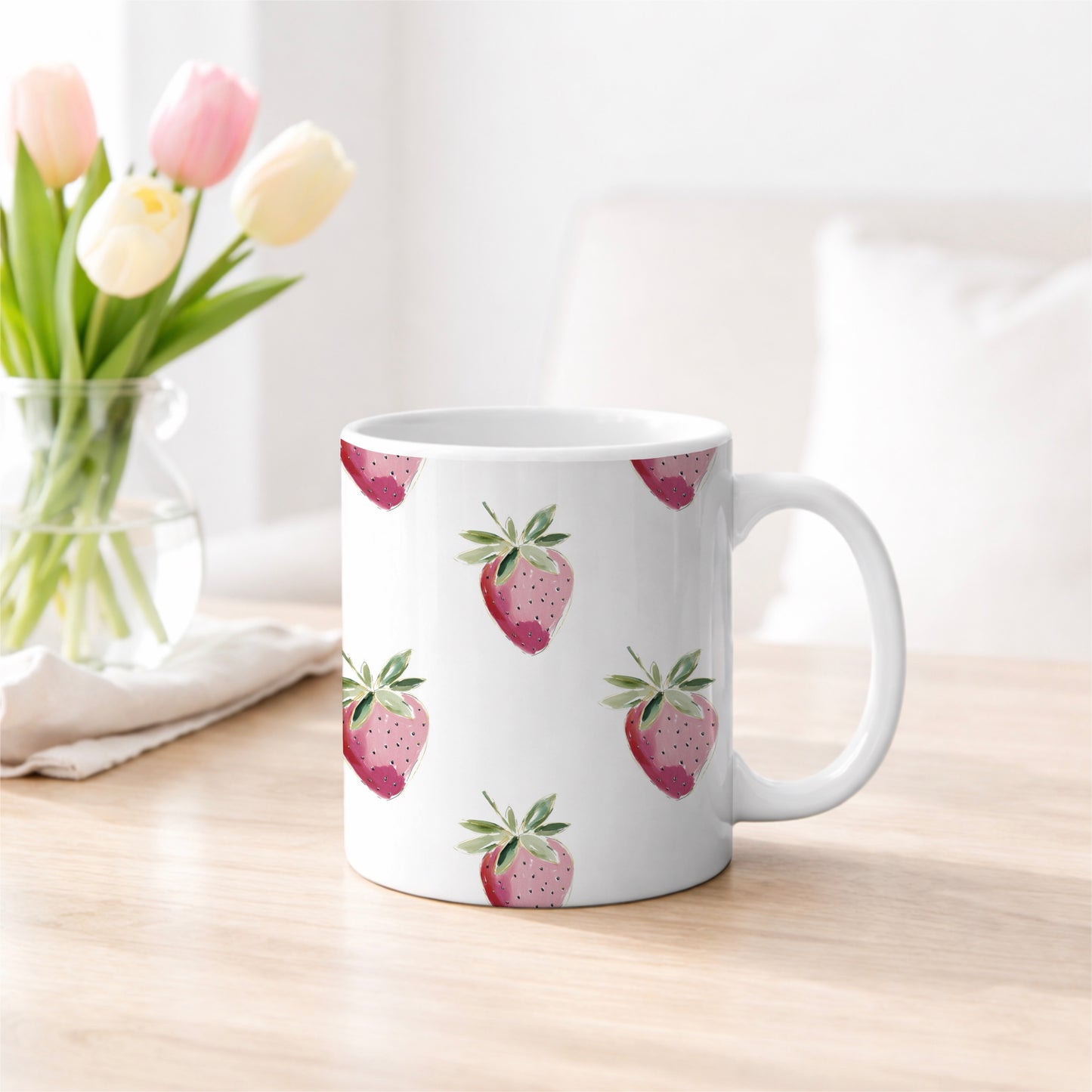 Strawberry Tea Just Strawberries White