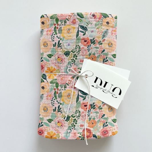 Summer Blooms Floral Digital Seamless Pattern