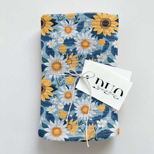 Sunflowers & Daisies Digital Seamless Pattern