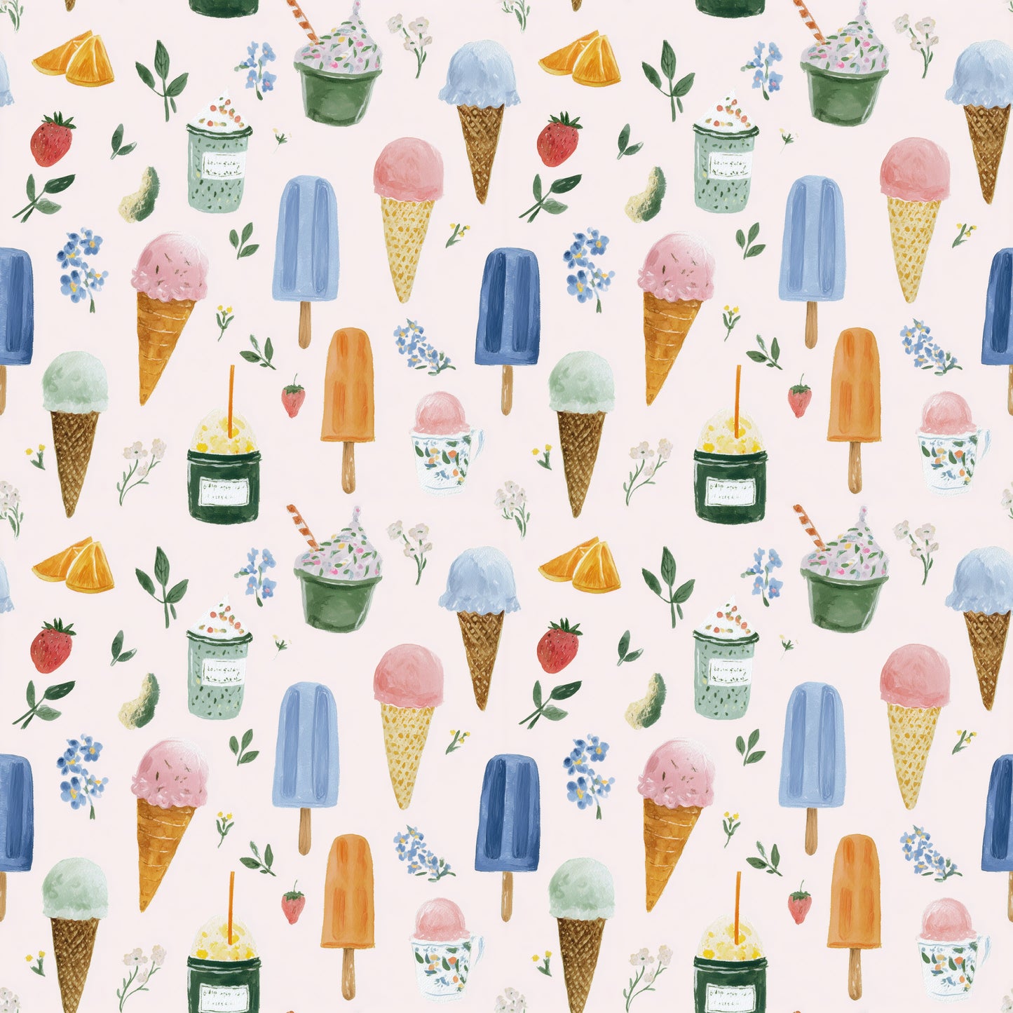 Sweet Treats Digital Seamless Pattern